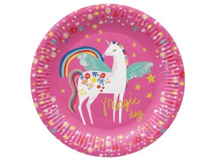 pol pl Talerz papierowy okragly Unicorn sr 23 cm 8 szt 2407 1